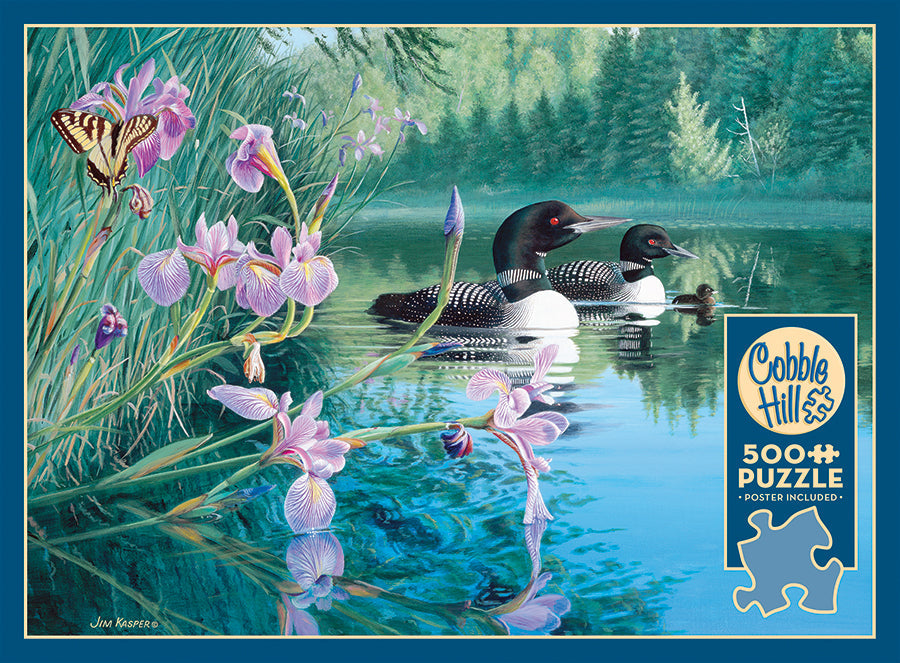 Cobble Hill Iris Cove Loons | 500 Piece Puzzle