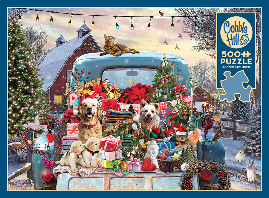 Cobble Hill Country Truck in Winter | 500 Piece Puzzle | AI Assistance