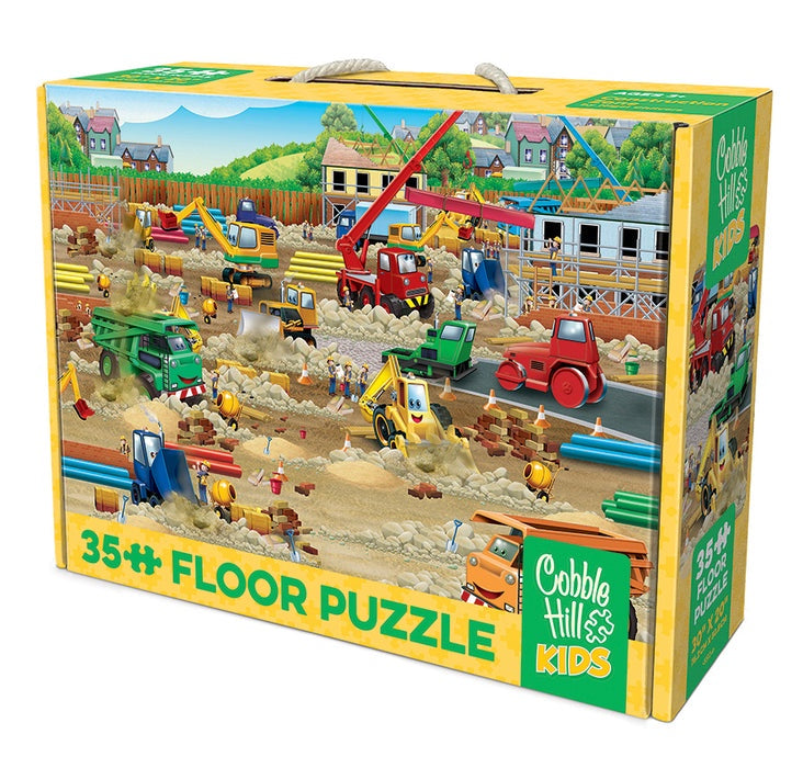 Cobble Hill Construction Zone (35pc Floor Puzzle | Rope Handle)