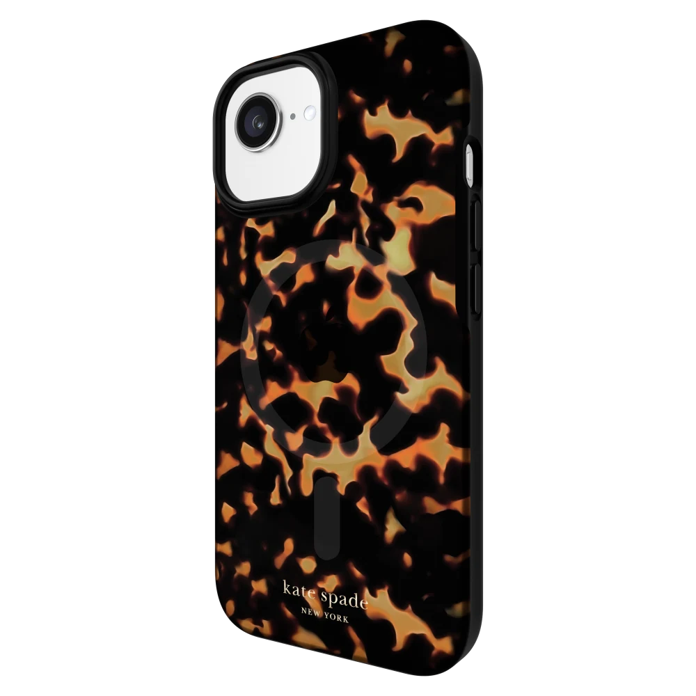 Kate Spade - Protective MagSafe Case for iPhone 16e /15/14/13 - Transparent Tortoise