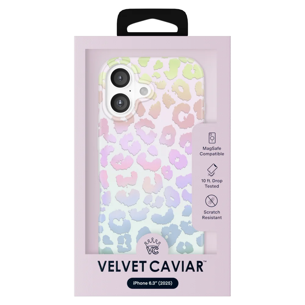 VELVET CAVIAR - MagSafe Case for Apple iPhone 17 - White Opal Leopard