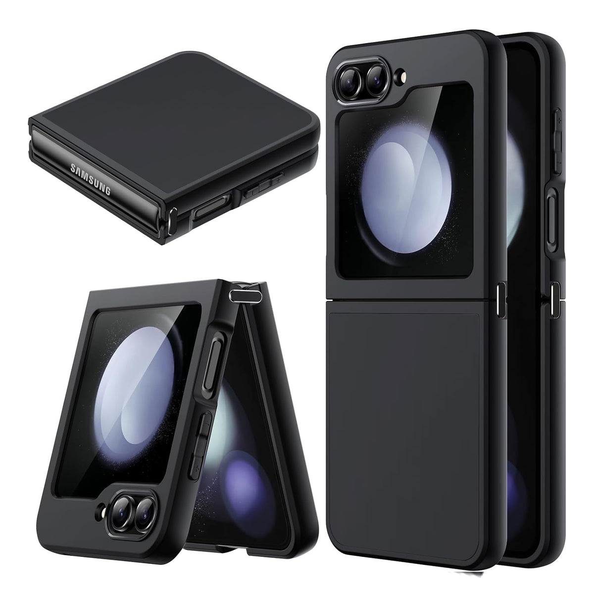 xBase Samsung Z FLIP 6 - Duo Hybrid Protective Case - Black