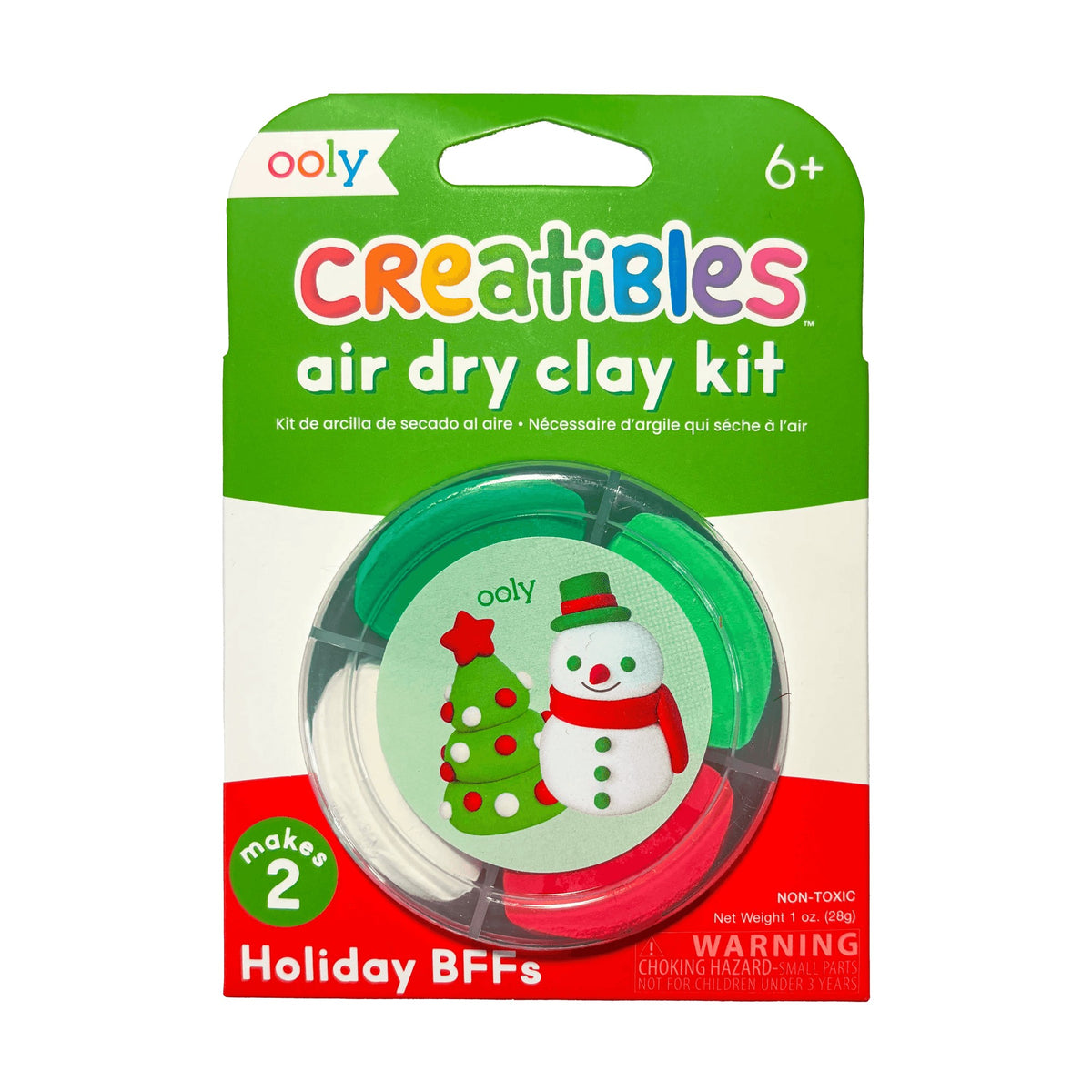 OOLY Creatibles Mini Air Dry Clay Kit - Holiday BFFs - 2 Designs - main product image