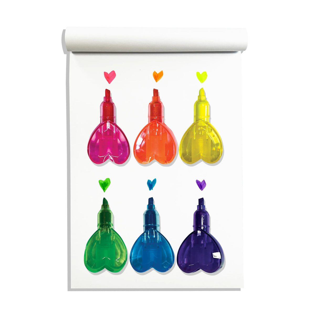 OOLY Heart Stacks Stacking Highlighters - 6 Color - product image 4 of 6