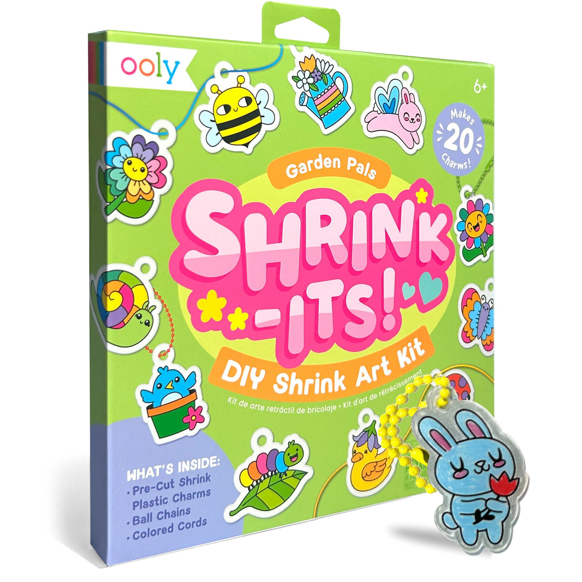 OOLY Shrink-Its!: D.I.Y. Shrink Art Kit - Garden Pals (28 PC Set) - product image 2 of 7