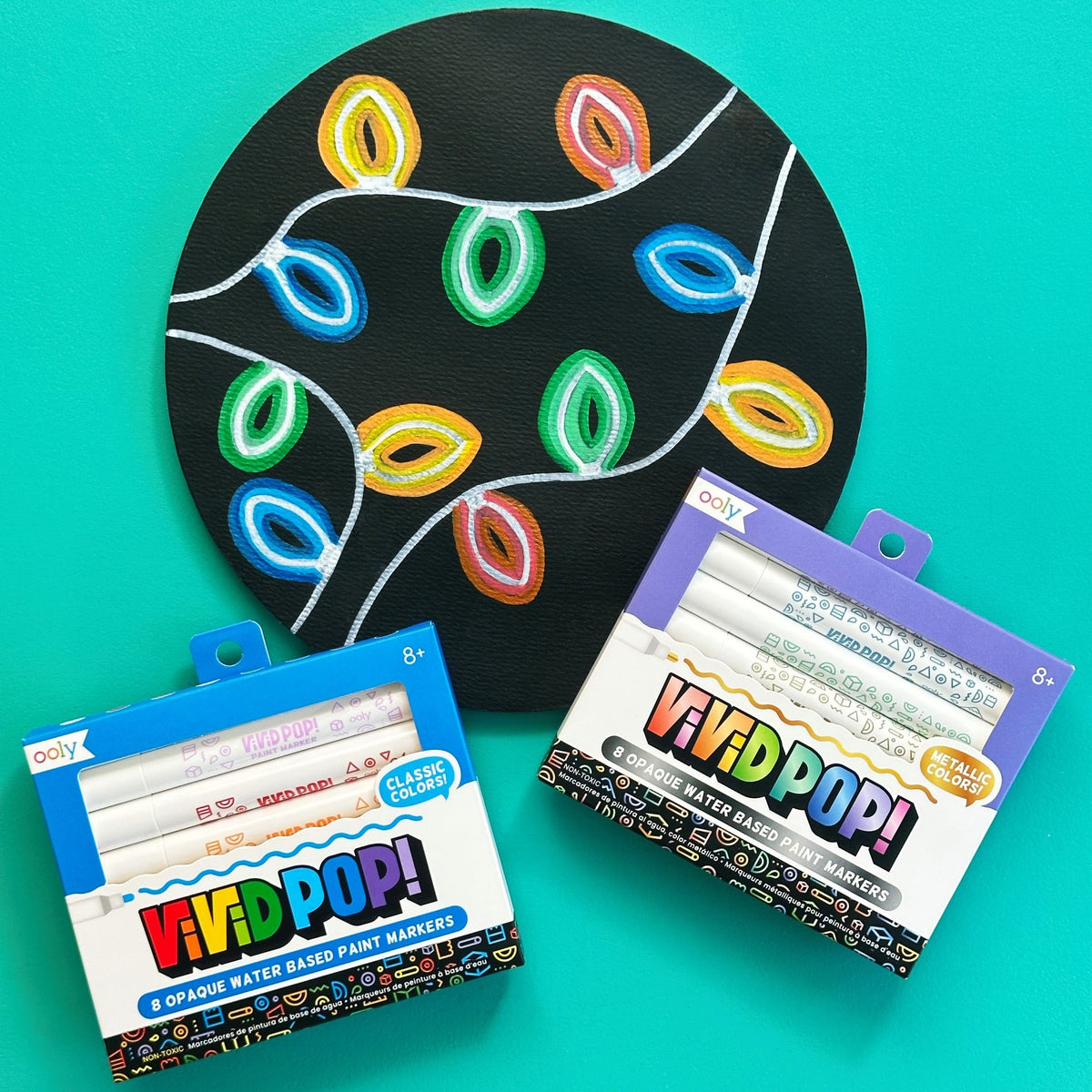 OOLY Vivid Pop! Water Based Paint Markers - Set of 8 - product image 5 of 8