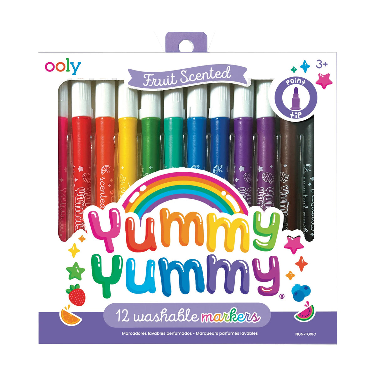OOLY Yummy Yummy Fruit Scented Markers - Set of 12 - main product image
