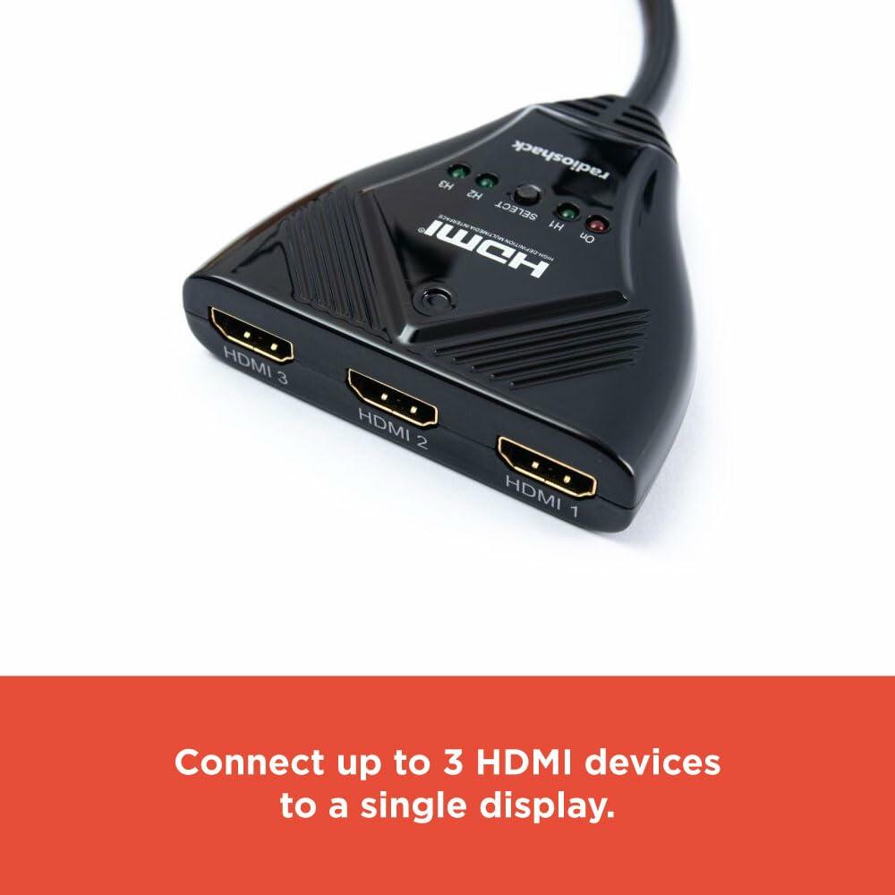 RadioShack 3 HDMI ports switch 1503211 Full HD