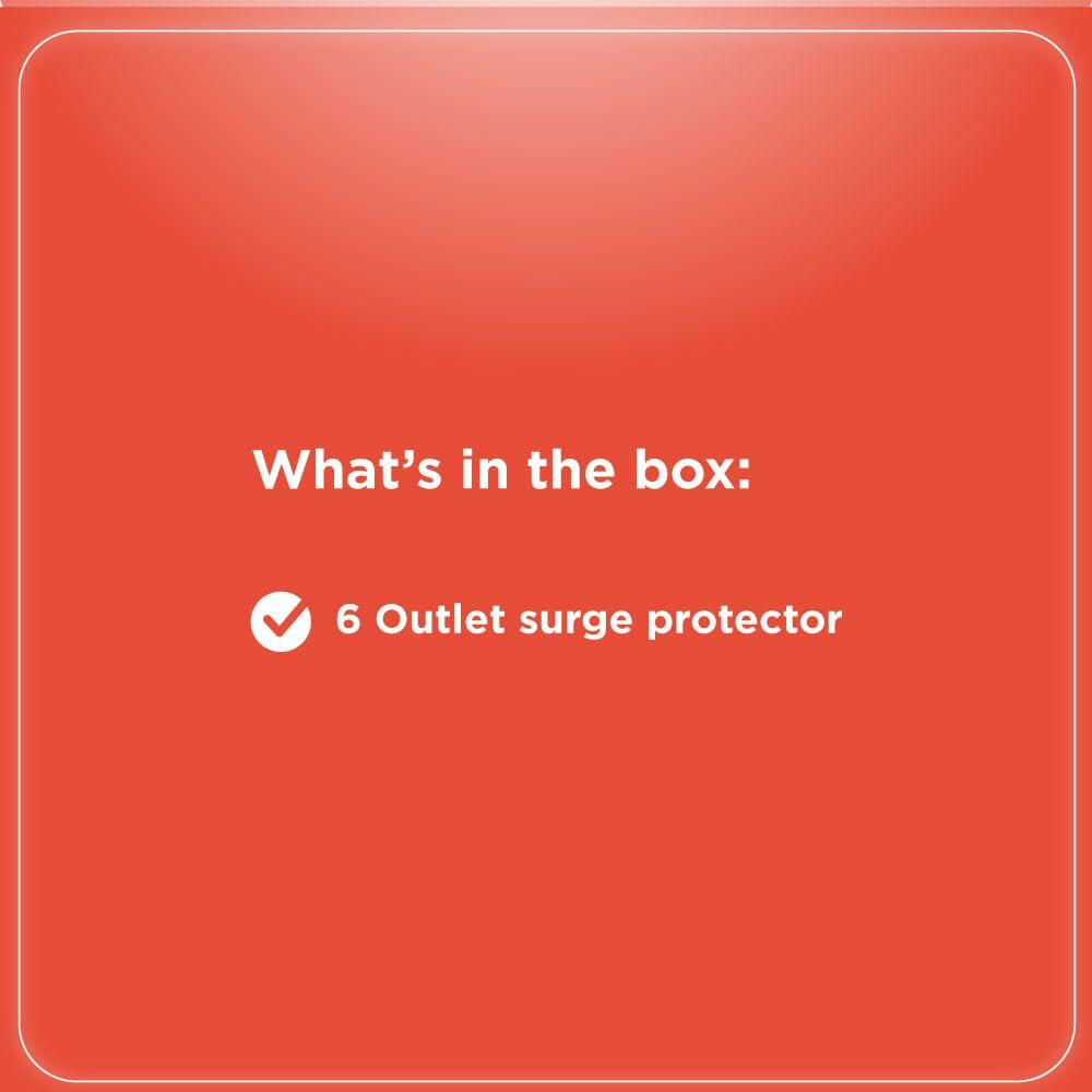 RadioShack 6-Outlet Power Strip White 6100814