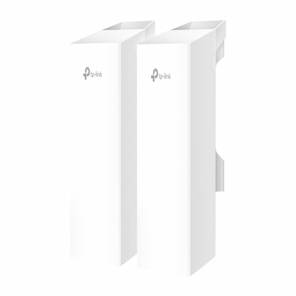 TP-Link Omada Point to Point Wireless Bridge Outdoor | 5GHz | 867Mbps | PtP&PtMP | 5km, 3miles | 3 Gigabit Ports | PoE or DC Powered | IP65 Weatherproof | Preconfigured, Plug&Play(EAP215-Bridge KIT)