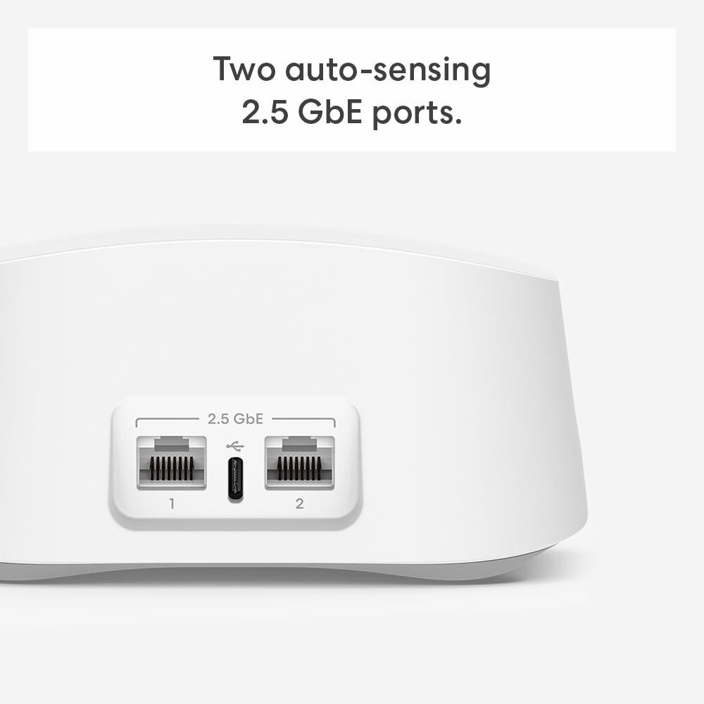 Amazon eero 7 dual-band mesh Wi-Fi 7 router (newest model) - Supports internet plans up to 2.5 Gbps, Coverage up to 2,000 sq. ft., 1-pack