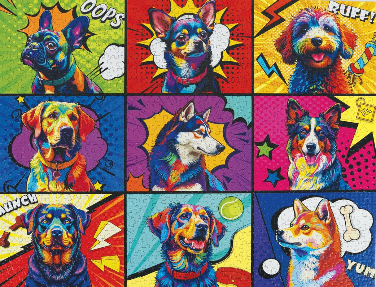 Springbok Pop Art Pups Limited Release 1000Pc