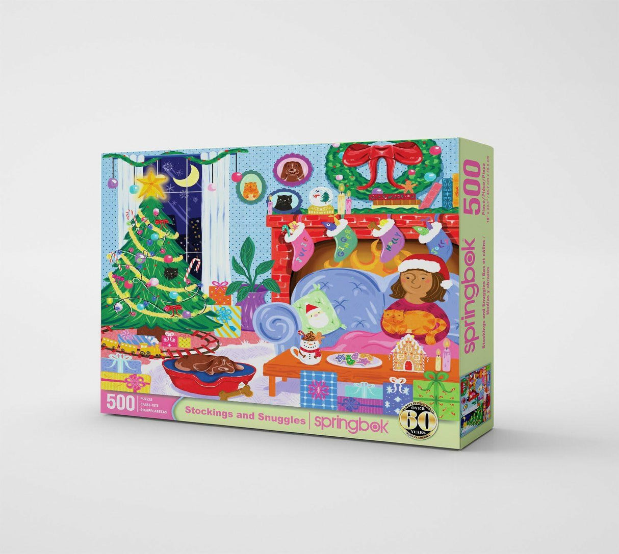 STOCKING AND SNUGGLES 500PC