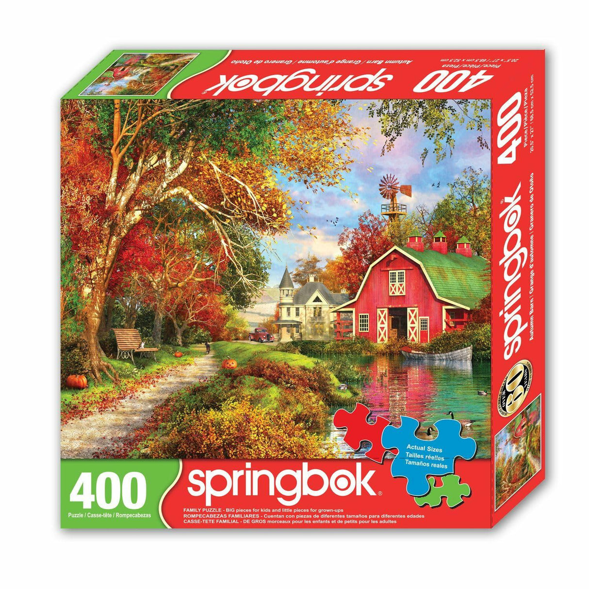Springbok Autumn Barn 400 Pc Puzzle