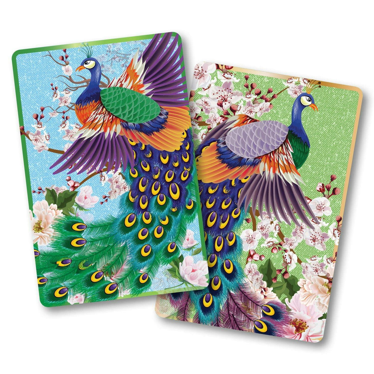 PEACEFUL PEACOCKS PLAYING CARD
