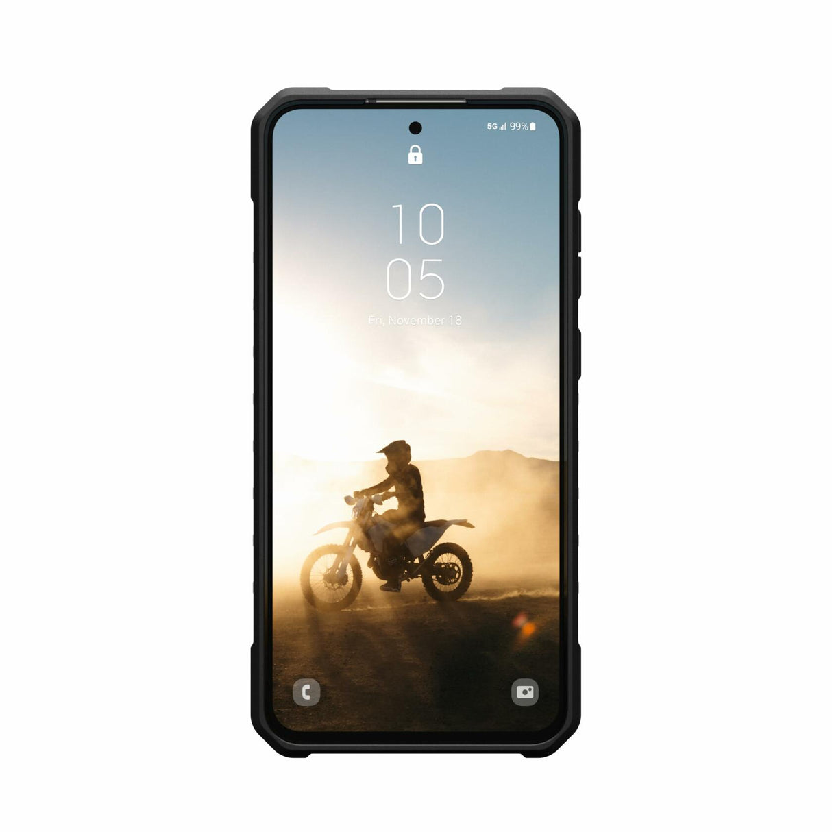 Urban Armor Gear (UAG) - Pathfinder Clear Case with Magnet for Samsung Galaxy S25 FE - Ash and Black