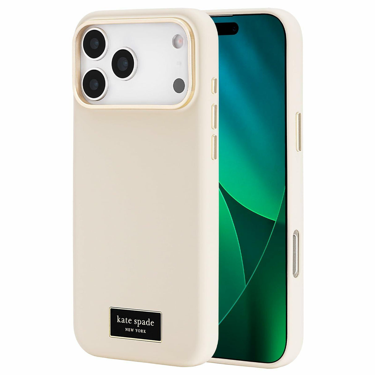 Kate Spade - Silicone MagSafe Case for Apple iPhone 17 Pro Max - Icon Perfect Beige