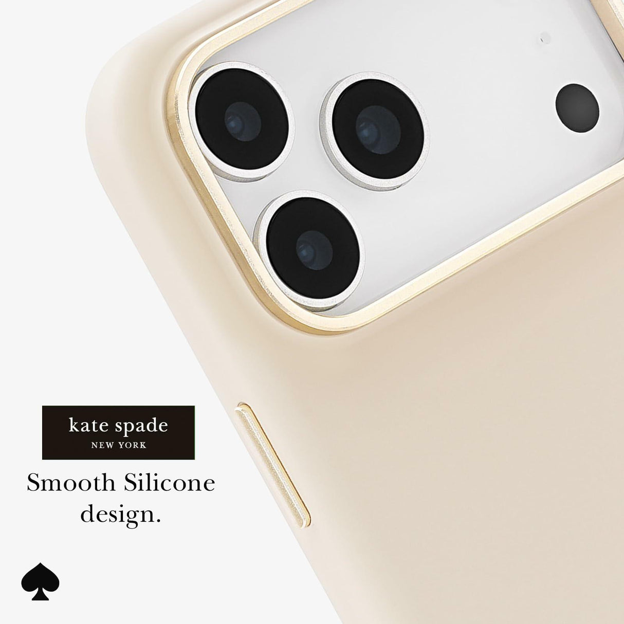 Kate Spade - Silicone MagSafe Case for Apple iPhone 17 Pro Max - Icon Perfect Beige