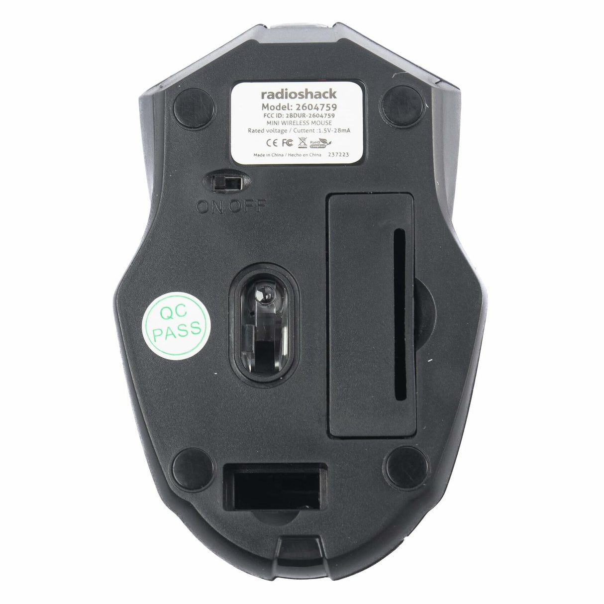 RadioShack Mini Wireless Mouse 2604759