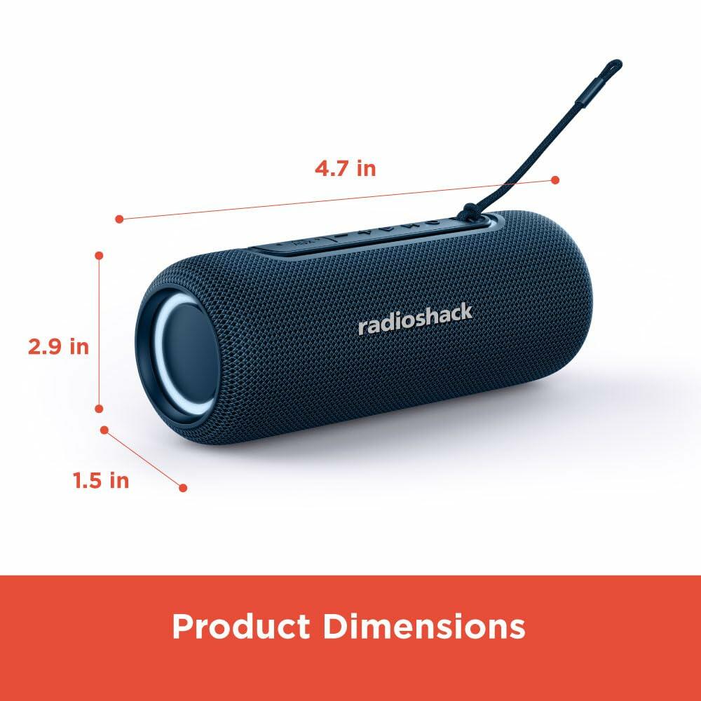 RadioShack Bluetooth speaker mini with RGB Lights 4001770 Blue