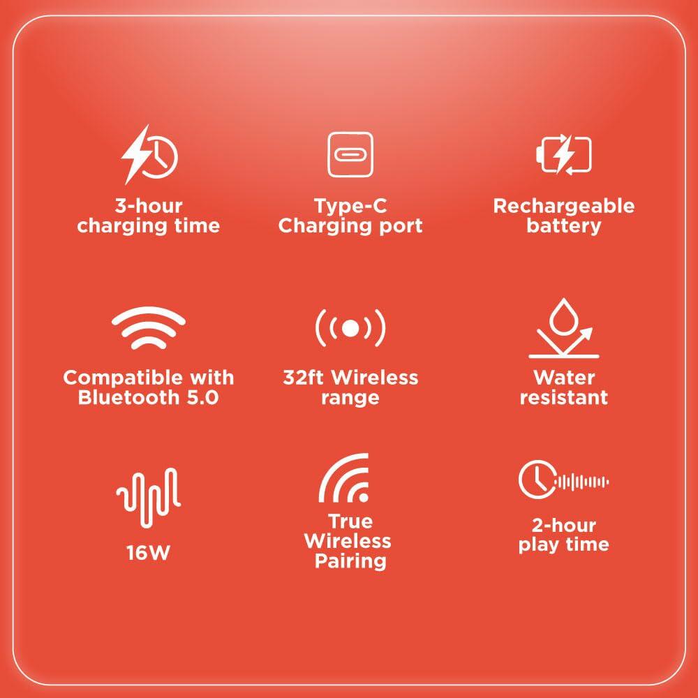 RadioShack Bluetooth speaker mini with RGB Lights 4001770 Blue