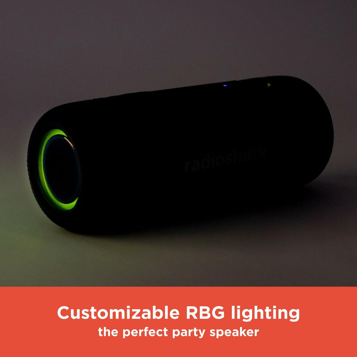 RadioShack Bluetooth Mini Speaker with RGB Lights and FM 4001769 Black