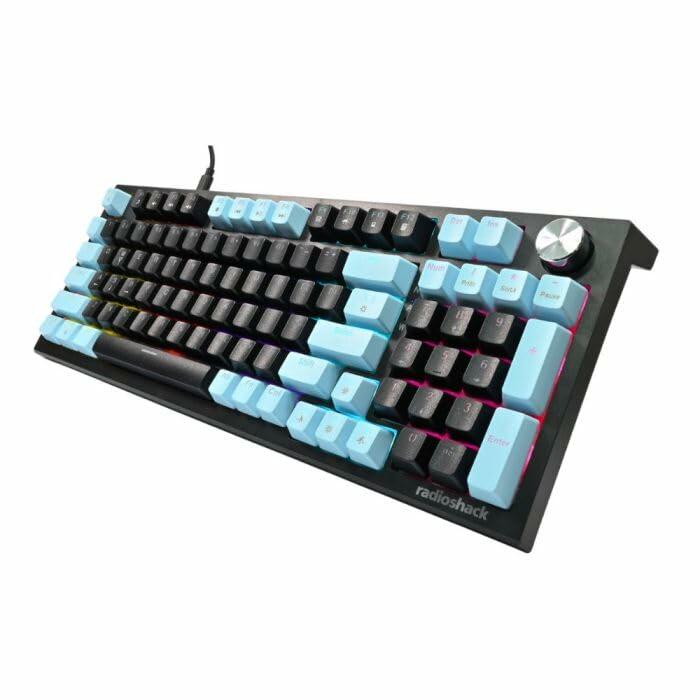 RadioShack Mechanical Wired Gaming Keyboard 96 Keys with Rainbow light 2607155