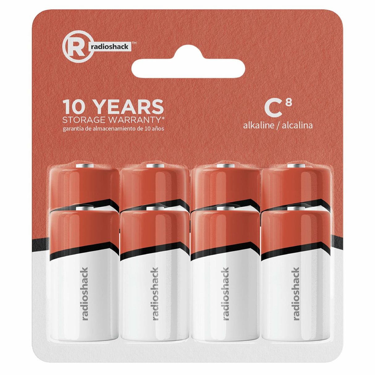 RadioShack C Alkaline Batteries 8 Pack 2302298