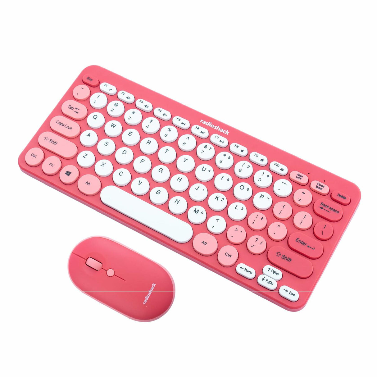 RadioShack Keyboard And Mouse 2.4G Wireless Combo Pink 2607126