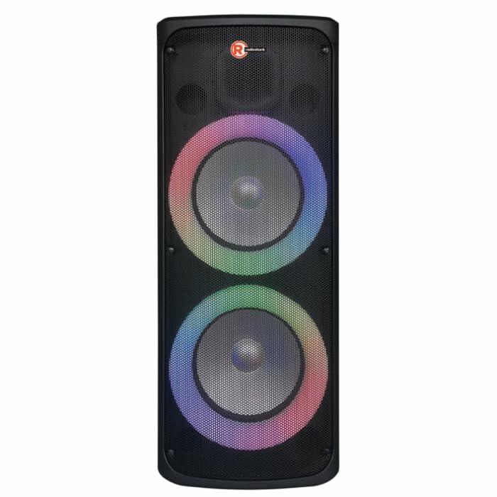 RadioShack Dual 10-inch 2-Way Rechargeable Battery Speaker Box 4001966