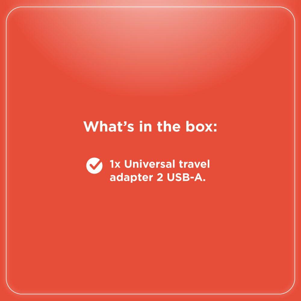 RadioShack Universal Travel Adapter 2 USB 2733316