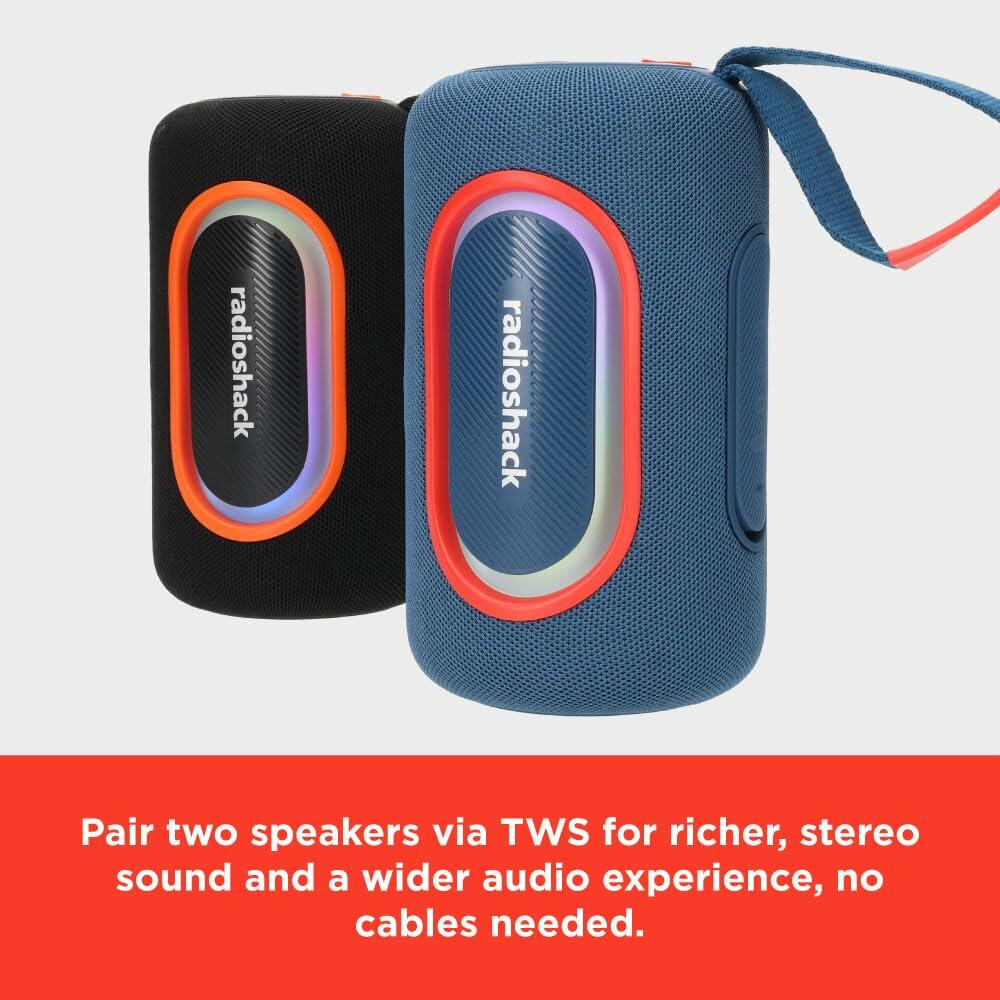 RadioShack Bluetooth Speaker Blue and Red 20w ipx5 4001778