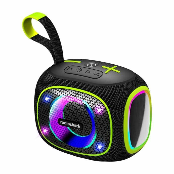 RadioShack Bluetooth Speaker 10w ipx5 black and green 4001776
