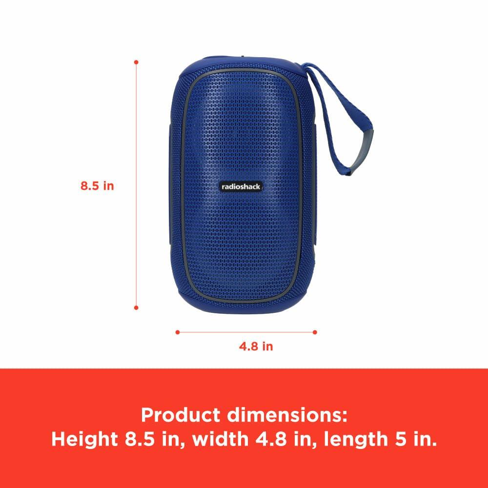 RadioShack Blue and Grey Wireless Speaker with RGB Lights 4001780