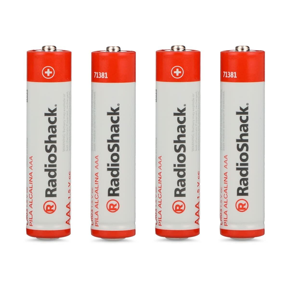 RadioShack Alkaline Batteries AAA / 2302215 / 4 Pack