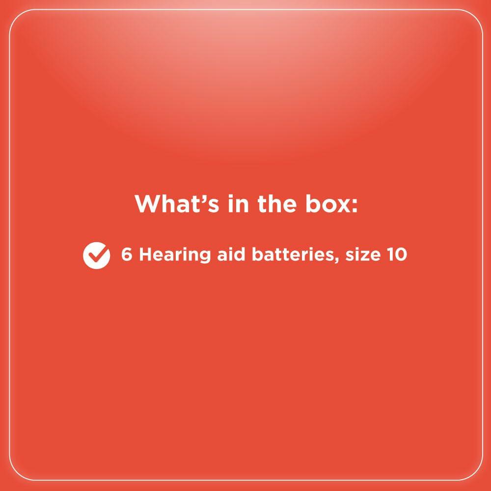 RadioShack Hearing Aid Battery, Size 10, 6 Pack, 2302520