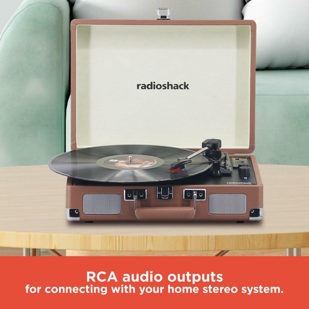 RadioShack Portable Suitcase Turntable with Bluetooth 4001790