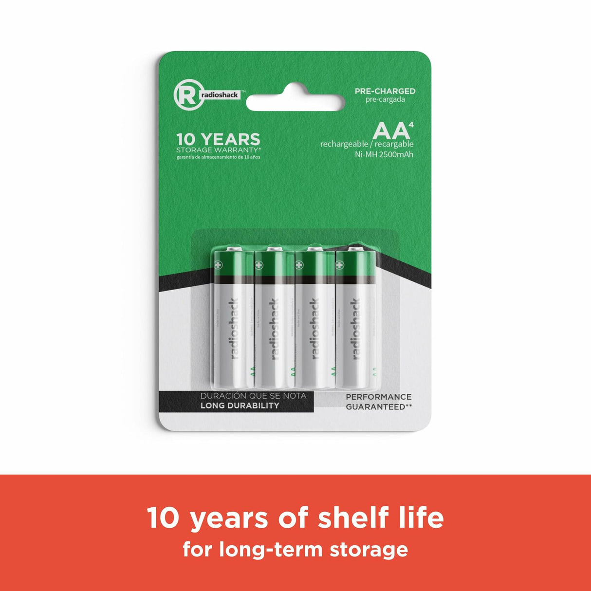 RadioShack AA Rechargeable Batteries 2 Pack 2300746