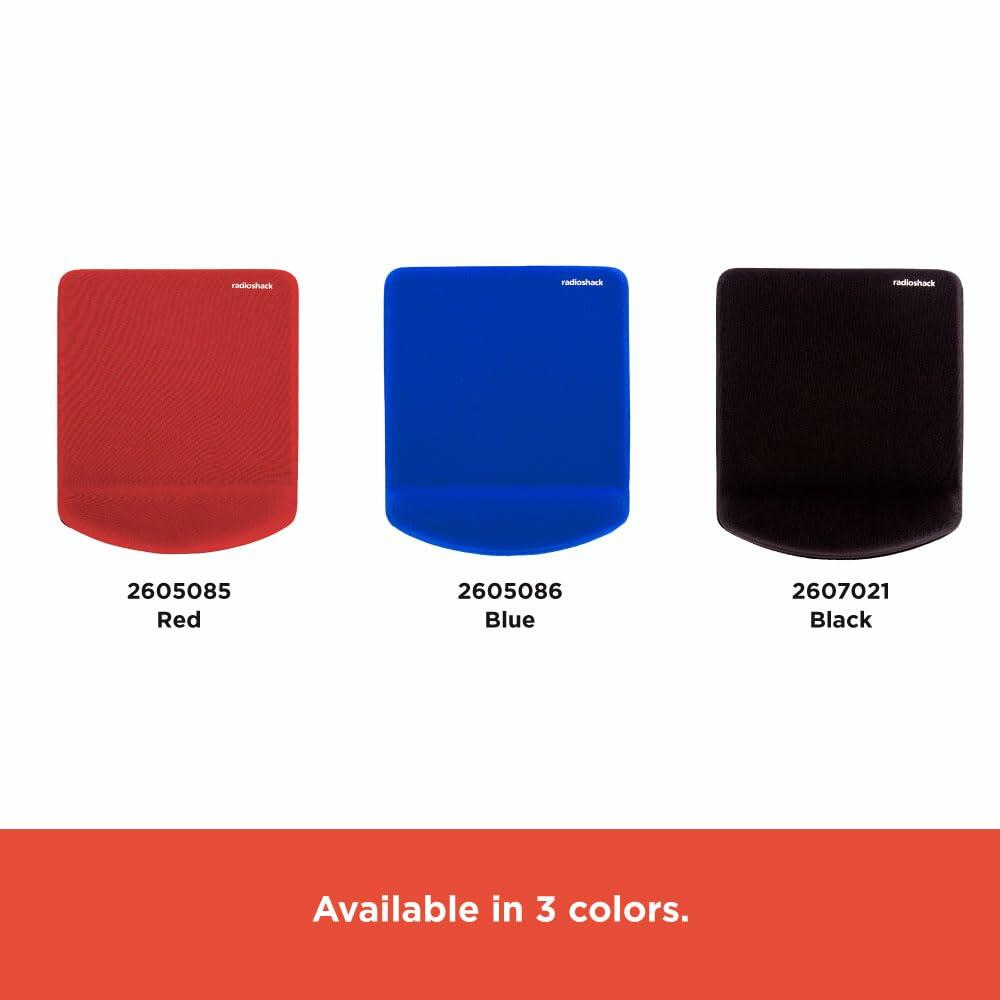 RadioShack Mouse Pad with Wrist Rest 2605086 Blue