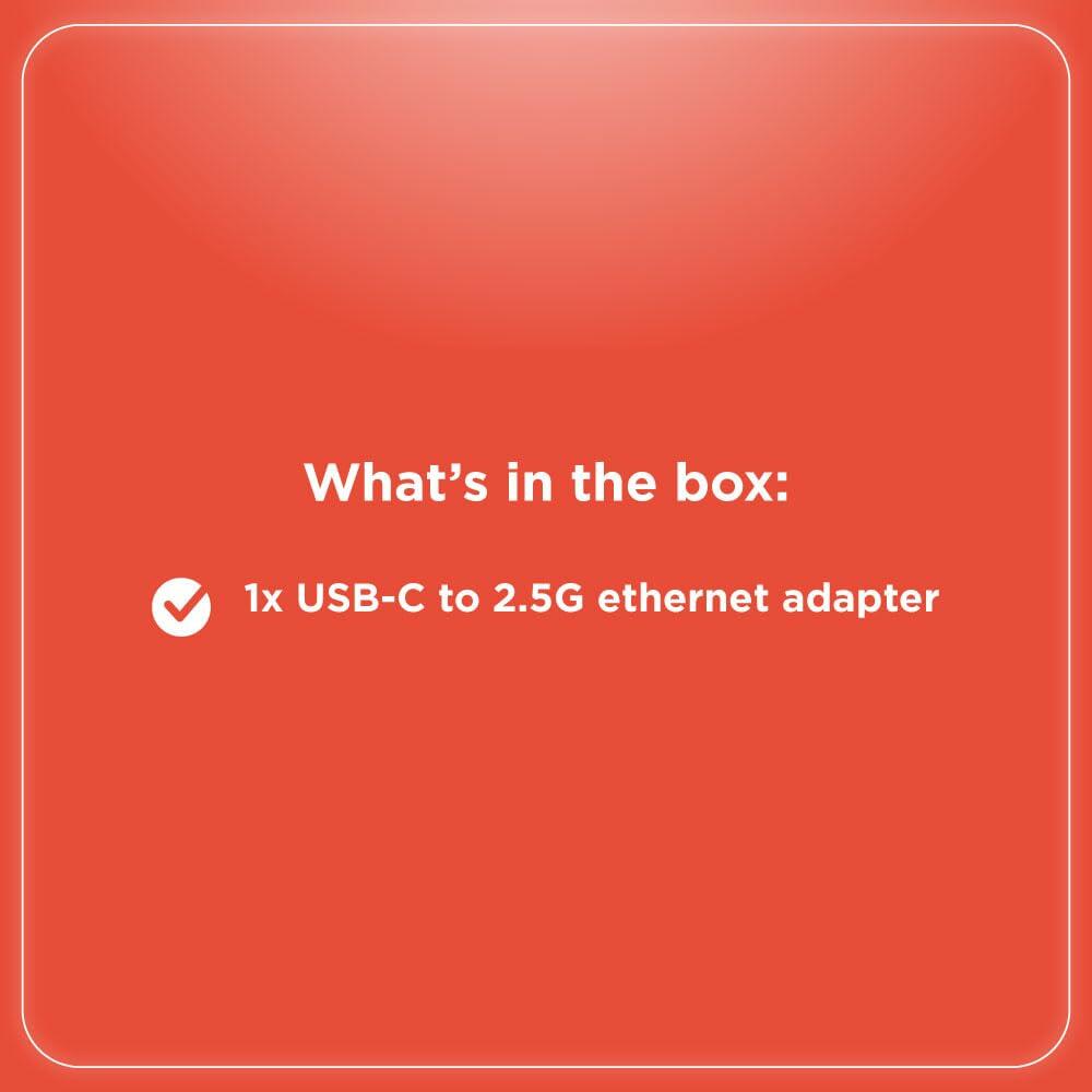 Radioshack USB-C to 2.5 G Ethernet Adapter 1503308