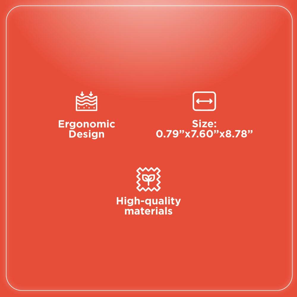 RadioShack Mouse pad with wrist rest 2607020 Red