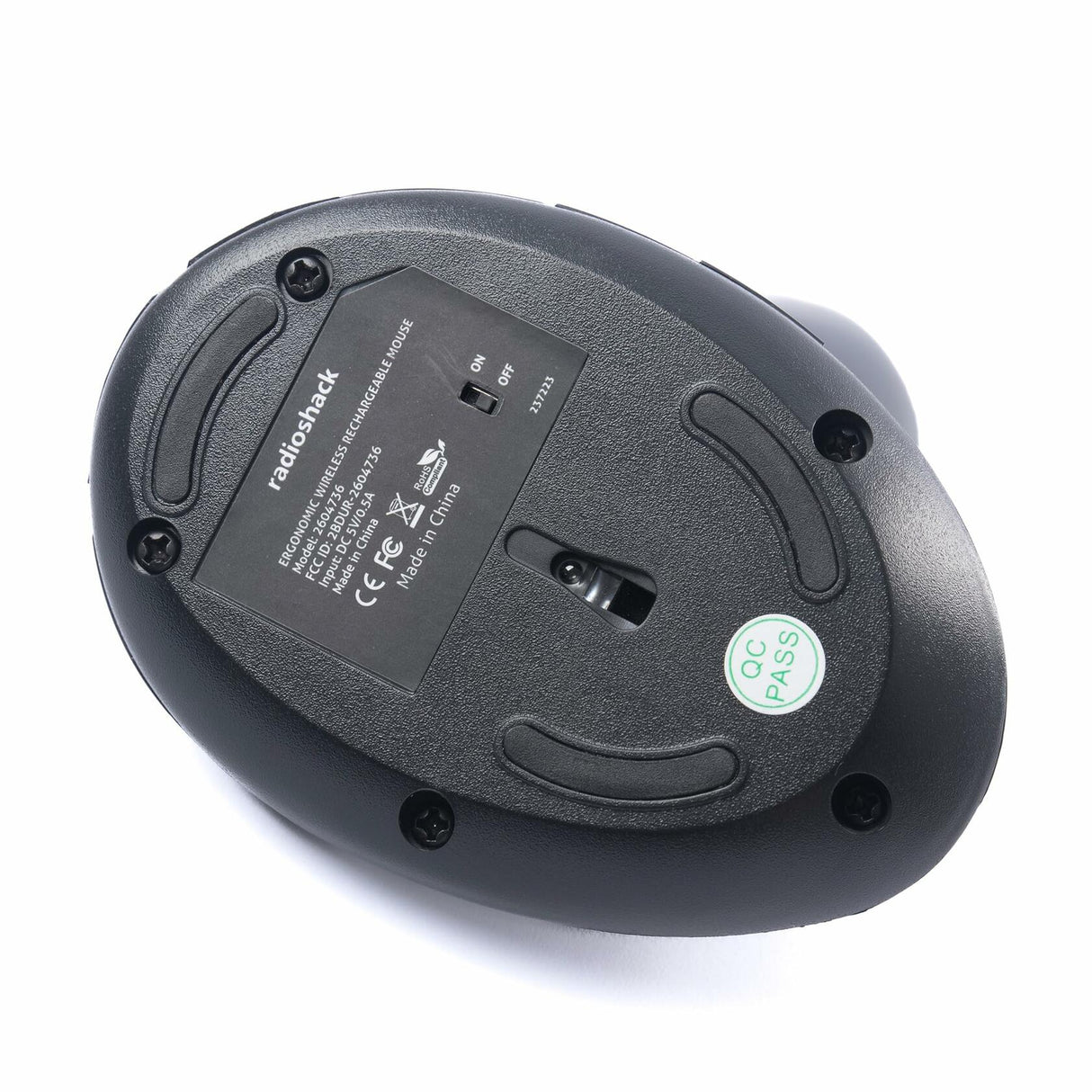 RadioShack Rechargeable Ergonomic Wireless Mouse 2604736