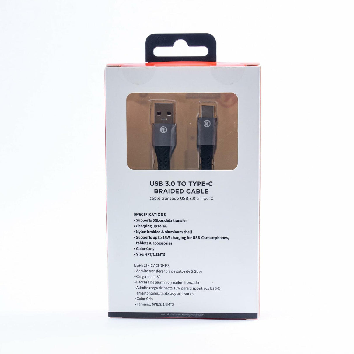 RadioShack Charging Cable USB 3.0 to Type C 15W 6 FT 4203268