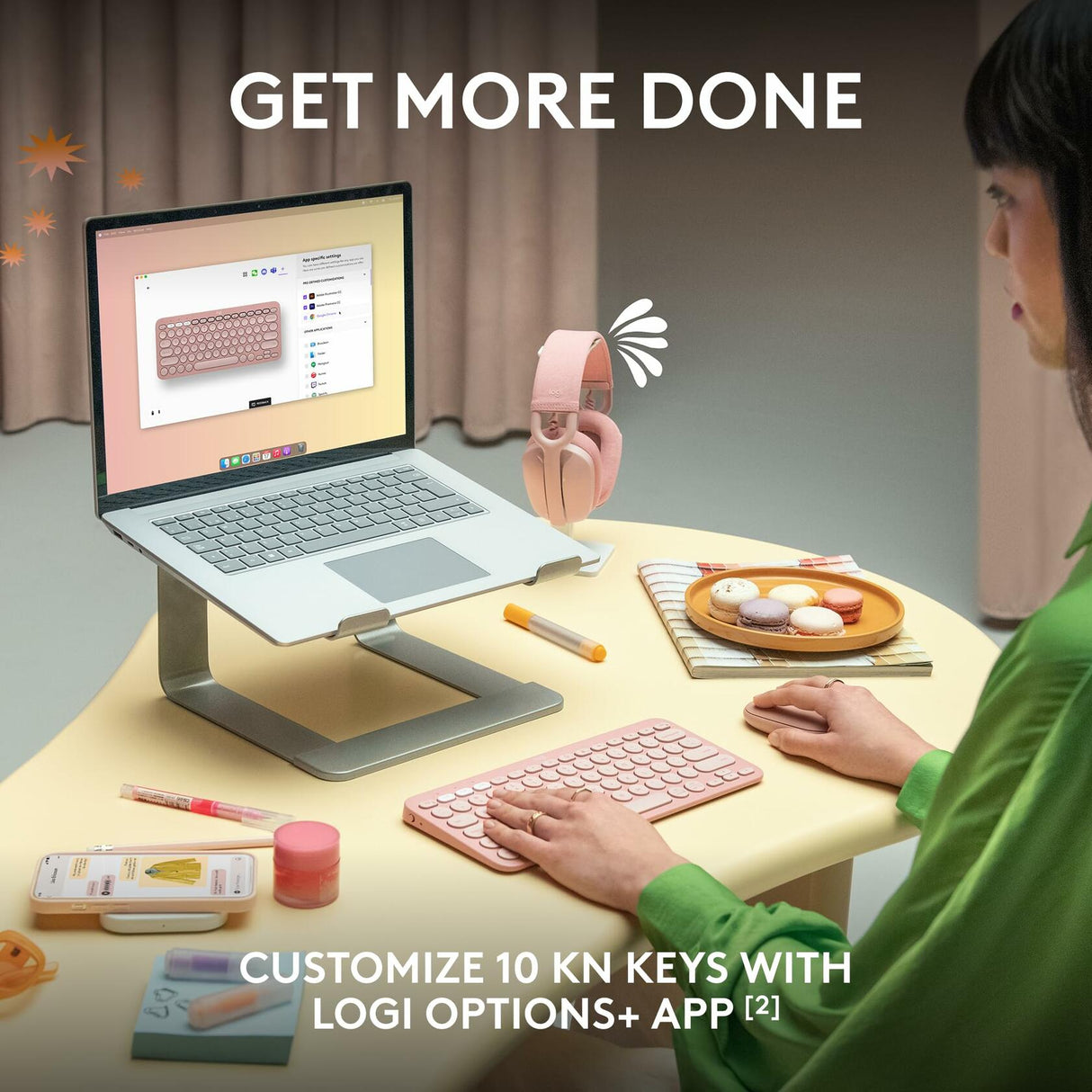 Logitech PEBBLE KEYS 2 K380S - TONAL GRAPHITE