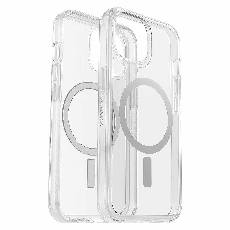 OtterBox - Symmetry Series Hard Shell for MagSafe for Apple iPhone 16e, Apple iPhone 15, Apple iPhone 14, and Apple iPhone 13 - Clear