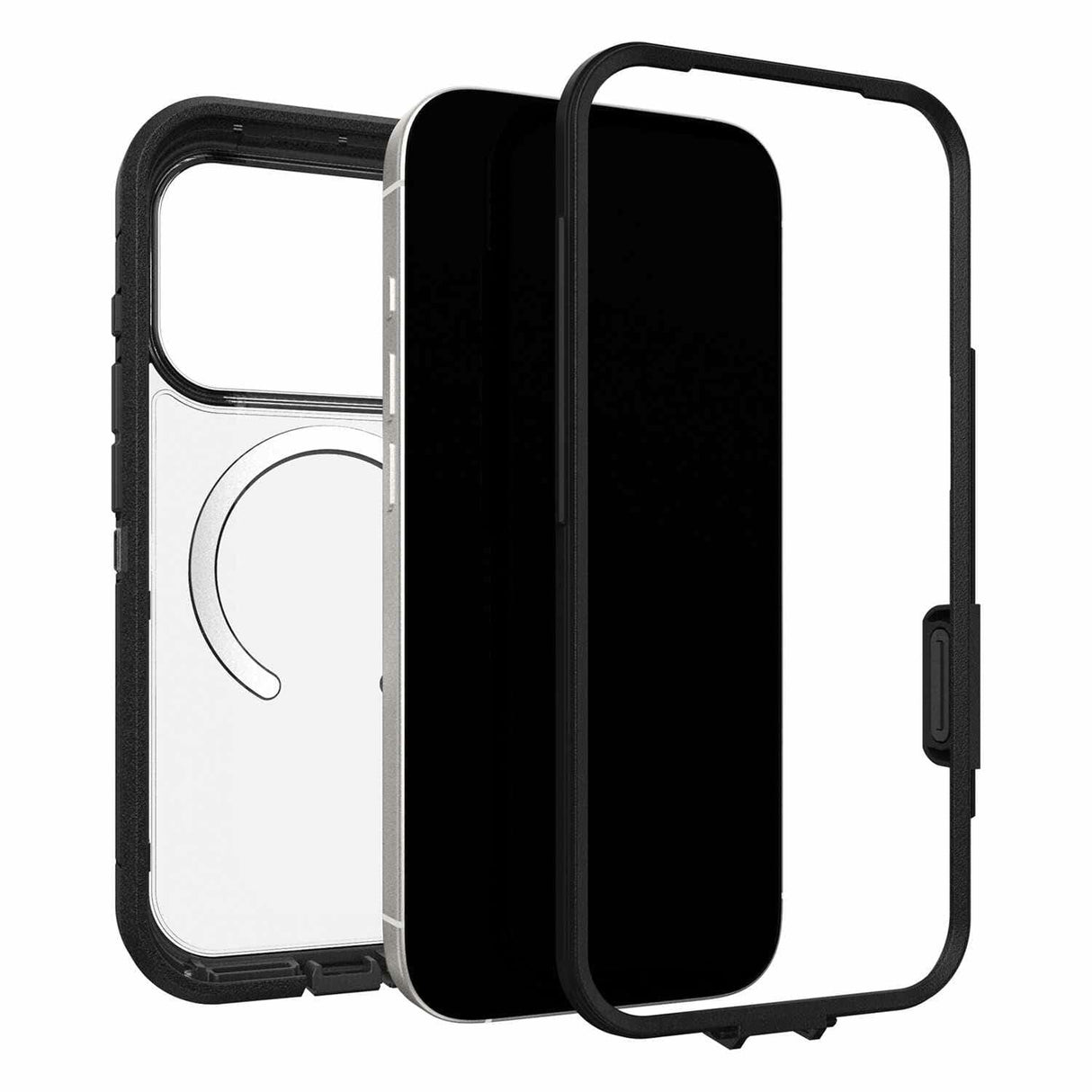 OtterBox Defender Pro XT Clear compatlble with MagSafe Case w/Camera Control iPhone 17 Pro Dark Side (Black)