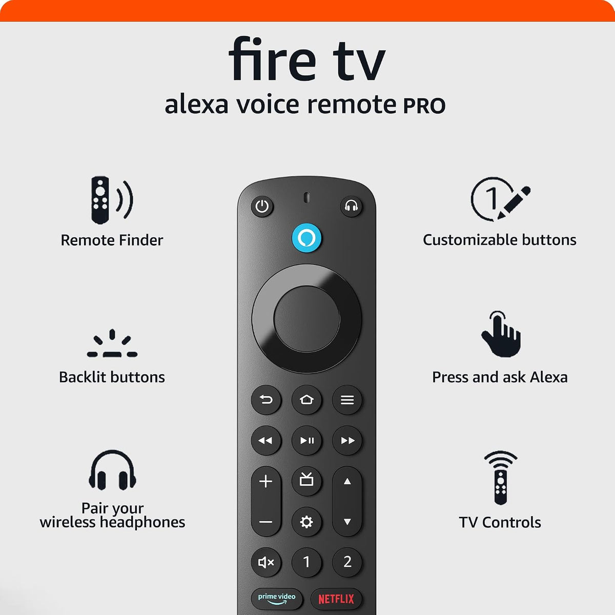 Amazon Fire TV Alexa Voice Remote Pro