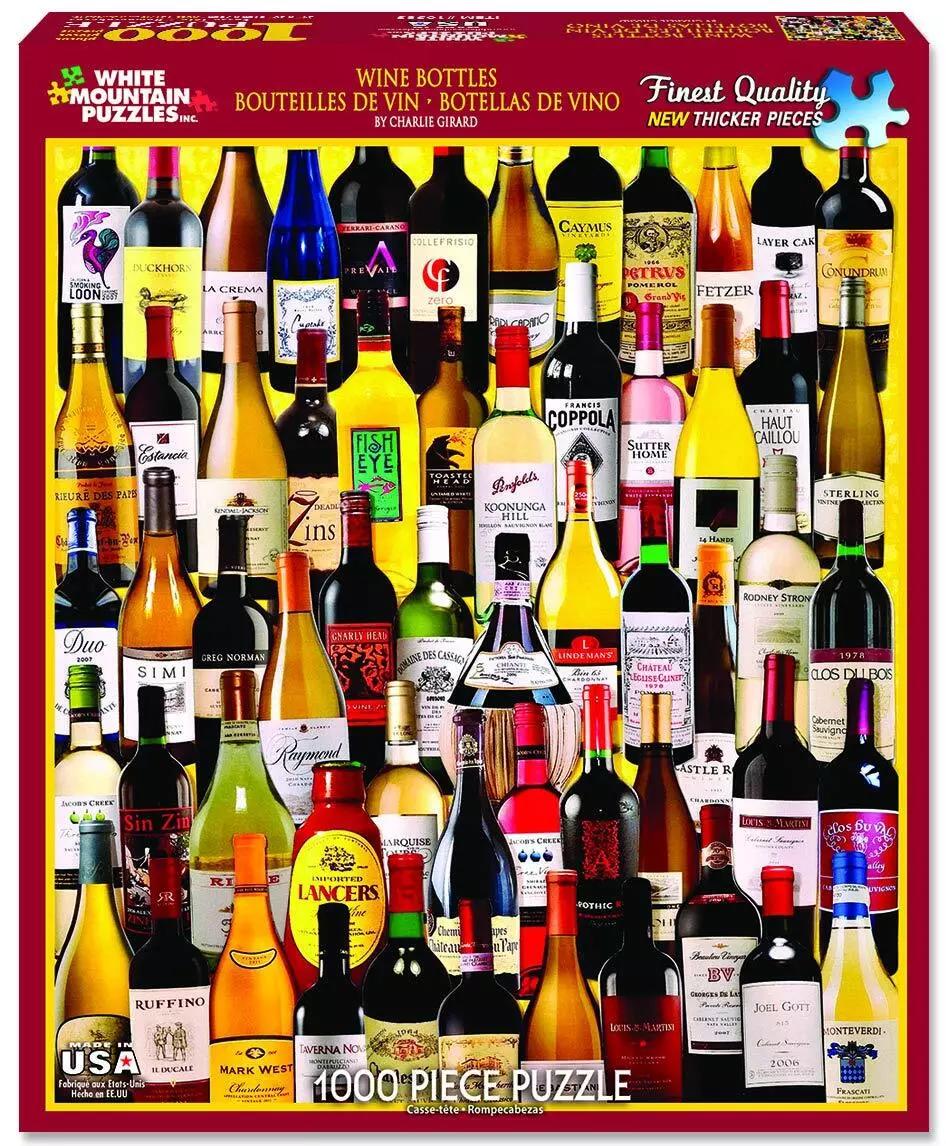 White Mountain - Wine Bottles 1000 Piece Puzzle