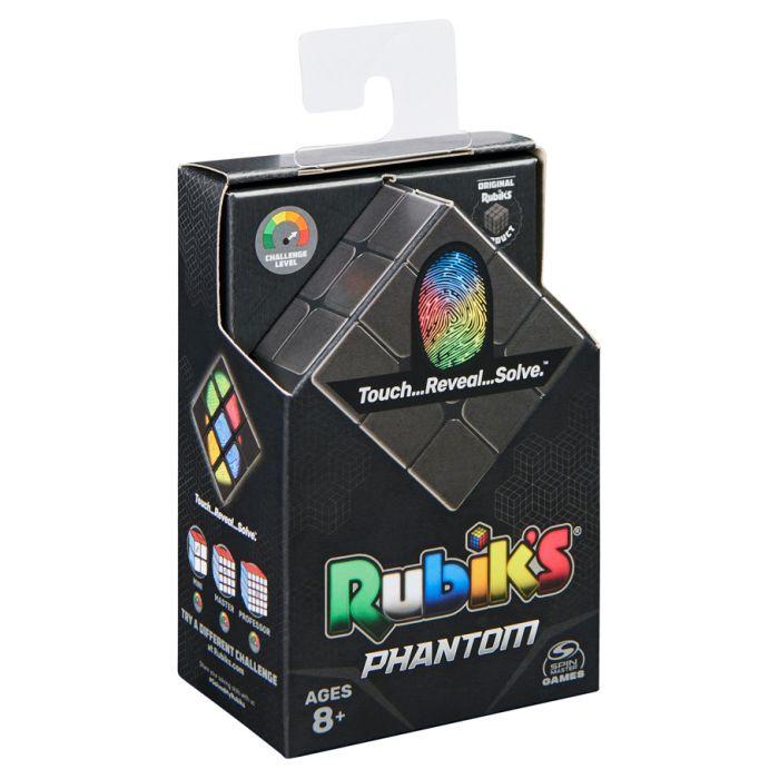 Rubik’s Cube, Phantom, 3x3 Cube Advanced Technology Difficult 3D Puzzle Travel Game Stress Relief Fidget Toy Activity Cube for Adults & Kids Ages 8+