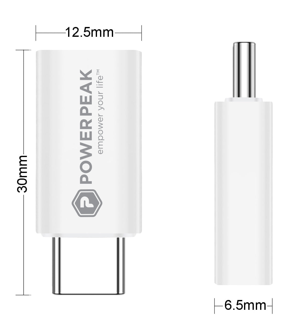 POWERPEAK LIGHTNING TO USB-C ADAPTER - image 1